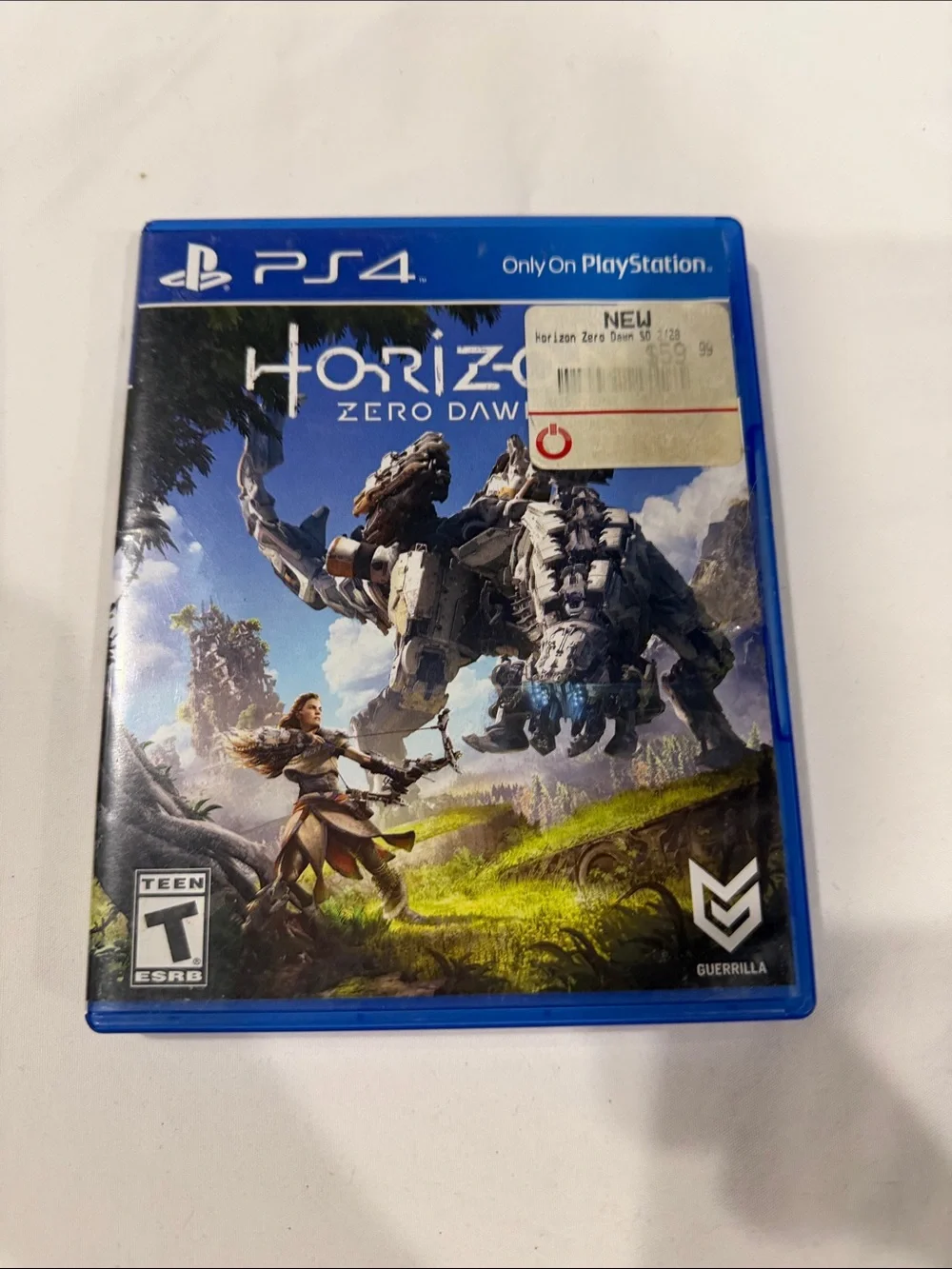 Sony PS4 Horizon Zero Dawn – Blue Case with Multicolor Cover Art